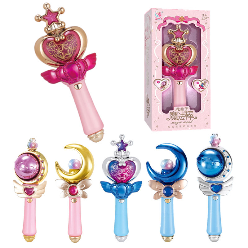 New FARCENT Led Luminous Sound Effect Magic Stick Bala Little Magic Fairy Flash Magic Wand Girls&#039; Toy Gift