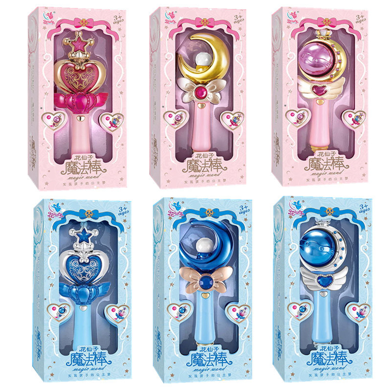 New FARCENT Led Luminous Sound Effect Magic Stick Bala Little Magic Fairy Flash Magic Wand Girls' Toy Gift