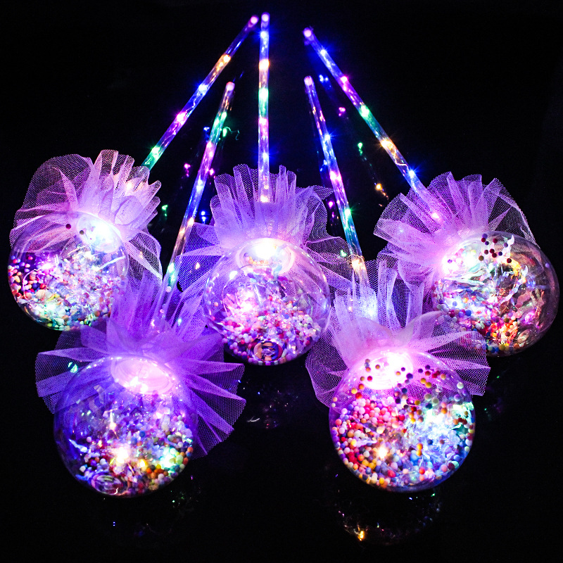 New floor Shine Bobbleball magic Wand Flash Holding Bobbleball Fairy Stick Night Market Children&#039;s Toys