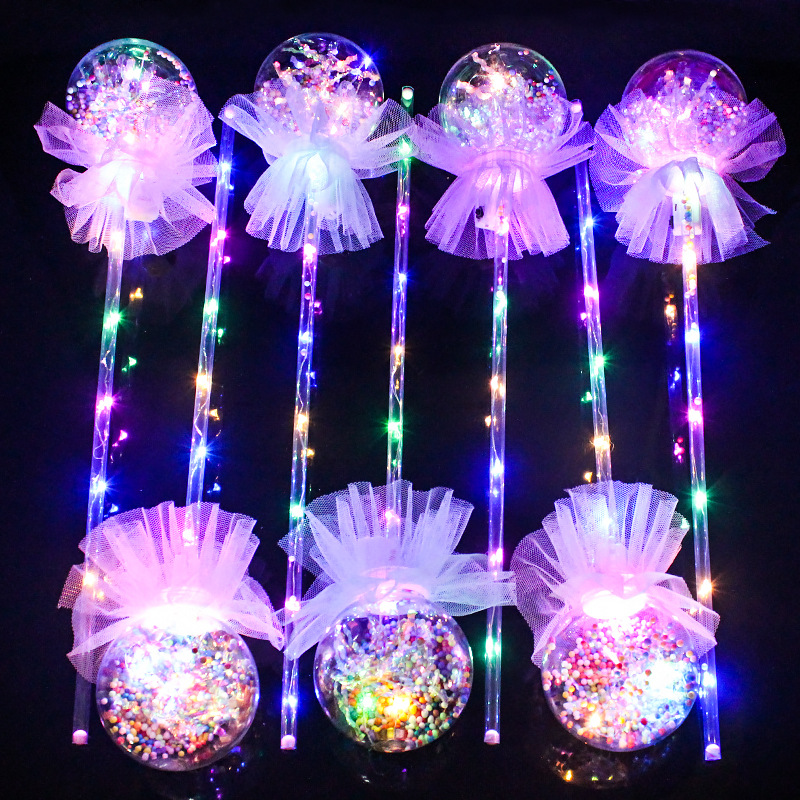 New floor Shine Bobbleball magic Wand Flash Holding Bobbleball Fairy Stick Night Market Children&#039;s Toys