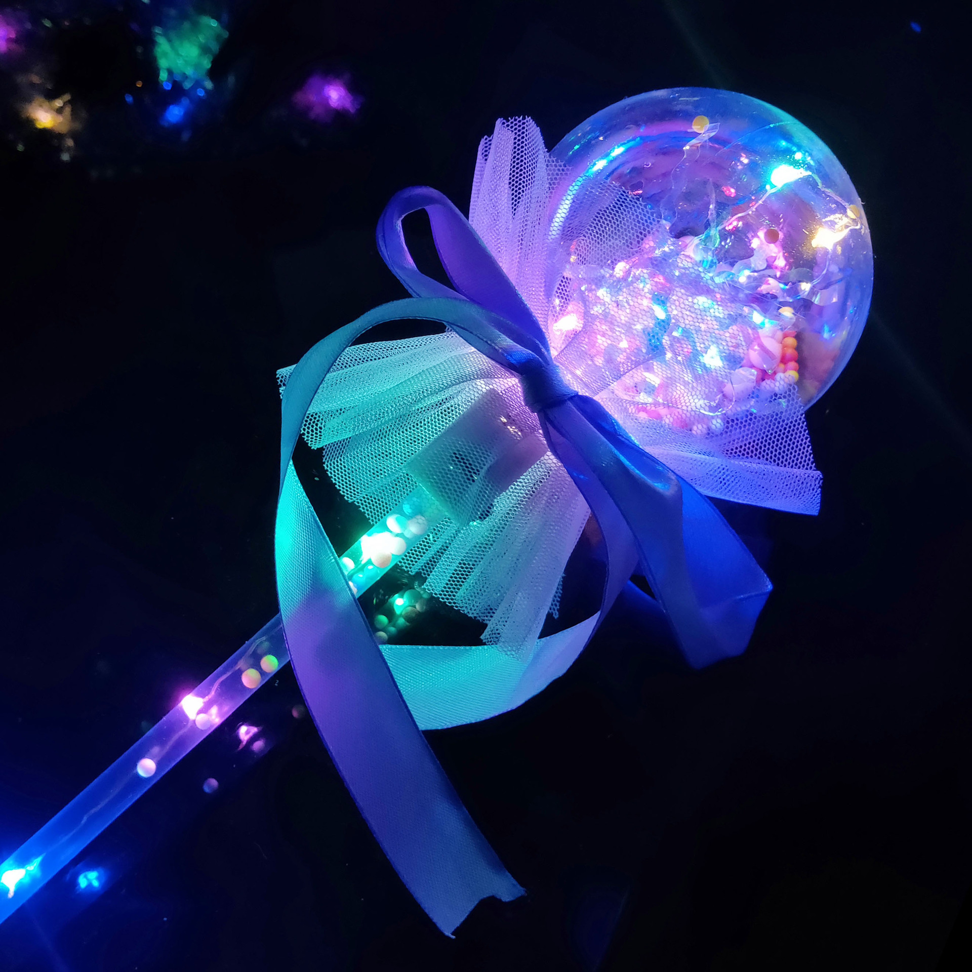 Fairy Wand Magic Wand Glow Stick Children's Luminous Toys Stall Drainage Bounce Ball Star Sky Ball Magic Wand