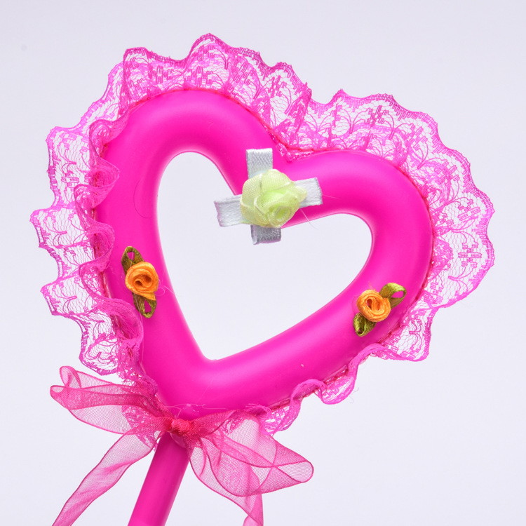 Factory Direct Sales Luminous Magic Wand Flash Fairy Wand Ball Performance Peach Heart Princess Stick Stall Luminous Toys