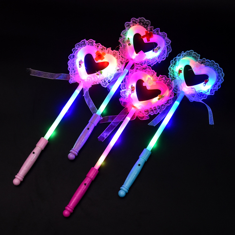 Factory Direct Sales Luminous Magic Wand Flash Fairy Wand Ball Performance Peach Heart Princess Stick Stall Luminous Toys Factory Direct Sales Luminous Magic Wand Flash Fairy Wand Ball Performance Peach Heart Princess Stick Stall Luminous Toys