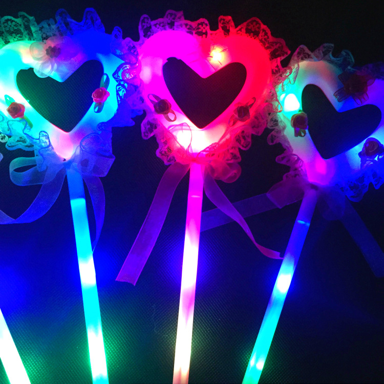 Factory Direct Sales Luminous Magic Wand Flash Fairy Wand Ball Performance Peach Heart Princess Stick Stall Luminous Toys Factory Direct Sales Luminous Magic Wand Flash Fairy Wand Ball Performance Peach Heart Princess Stick Stall Luminous Toys