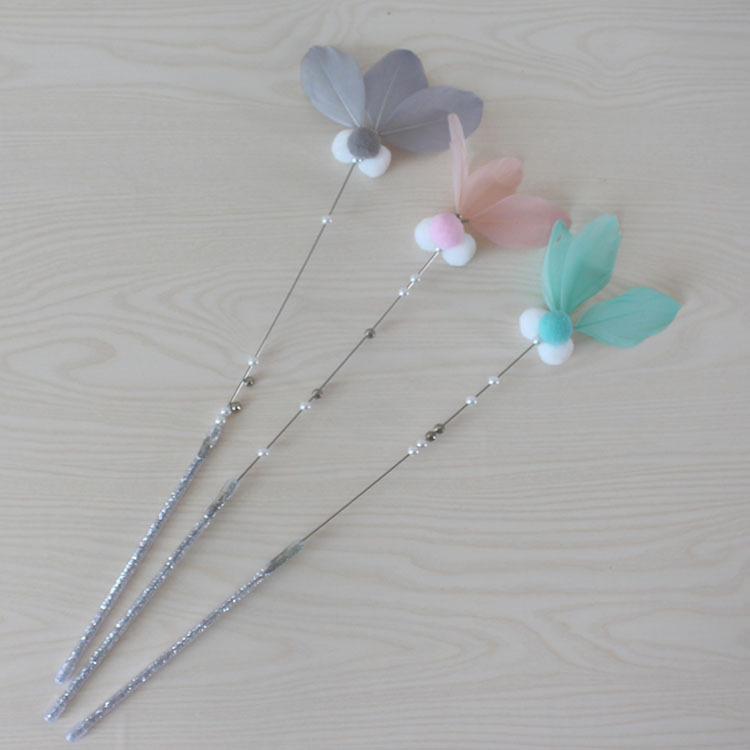 Factory Direct Sales First-Hand Supply Pet Handmade Cat Teaser Bell Fairy Wand Factory Direct Sales First-Hand Supply Pet Handmade Cat Teaser Bell Fairy Wand