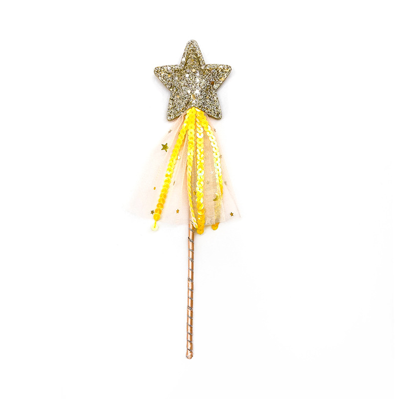 Hitherto the Children star fringed Birthday fairy cane Halloween net fairy magic Wand cat Stick prop