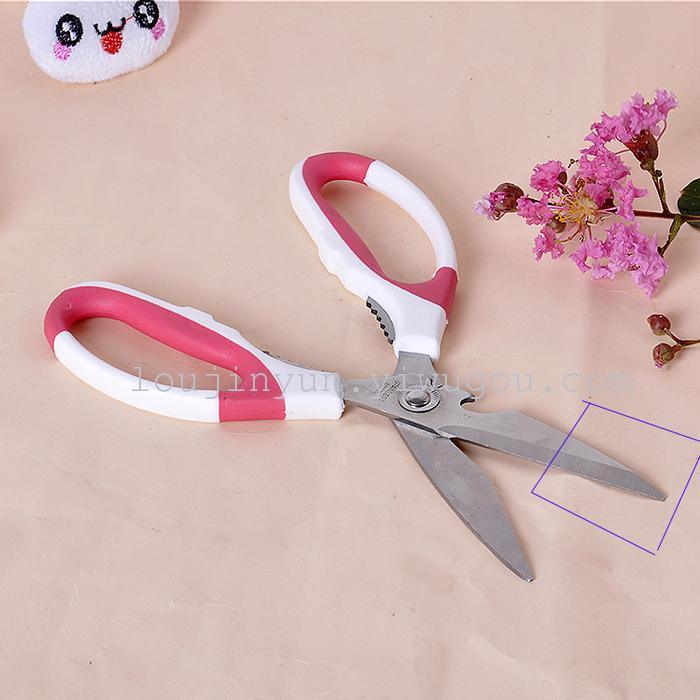 Stainless steel strong poultry shears kitchen shears multi-purpose shears family Nutcracker bottle K-024 Stainless steel strong poultry shears kitchen shears multi-purpose shears family Nutcracker bottle K-024