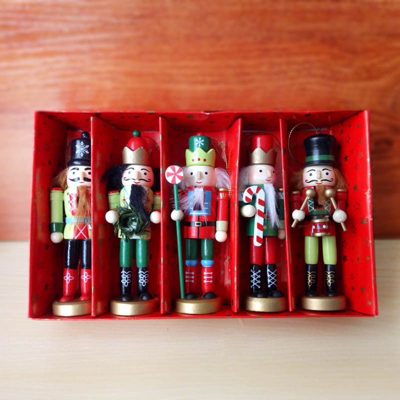 Gift Nutcracker Puppet King Soldier 12cm Set 5 Children's Room Decorations and Ornaments One Product Dropshipping Gift Nutcracker Puppet King Soldier 12cm Set 5 Children's Room Decorations and Ornaments One Product Dropshipping