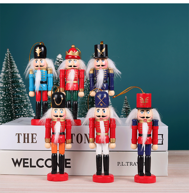 Wooden Soldier Doll Color Box Cover 6 Christmas Tree Pendant Decoration One Piece Dropshipping Nutcracker Soldiers Wooden Soldier Doll Color Box Cover 6 Christmas Tree Pendant Decoration One Piece Dropshipping Nutcracker Soldiers