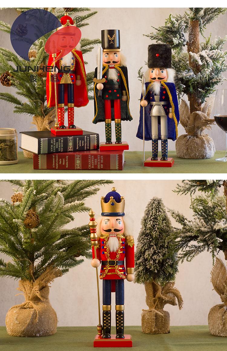 Junheng craft walnut soldiers hand-painted wooden nutcracker home decoration gift Christmas small gift Junheng craft walnut soldiers hand-painted wooden nutcracker home decoration gift Christmas small gift