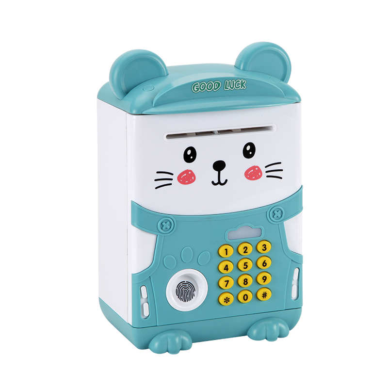 Intelligent Multi-Functional Children's Fingerprint Password Saving Pot Creative Mouse Year Wise House ATM Automatic Piggy Bank Music