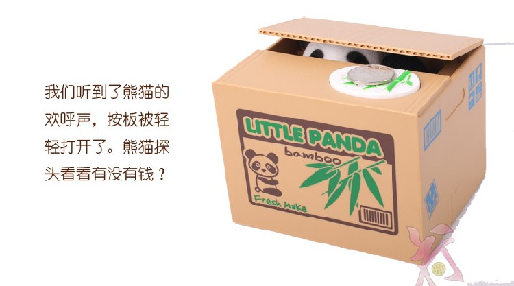 Web celebrity hot style steal money panda fun steal money cat series piggy bank for children's birthday presents Web celebrity hot style steal money panda fun steal money cat series piggy bank for children's birthday presents