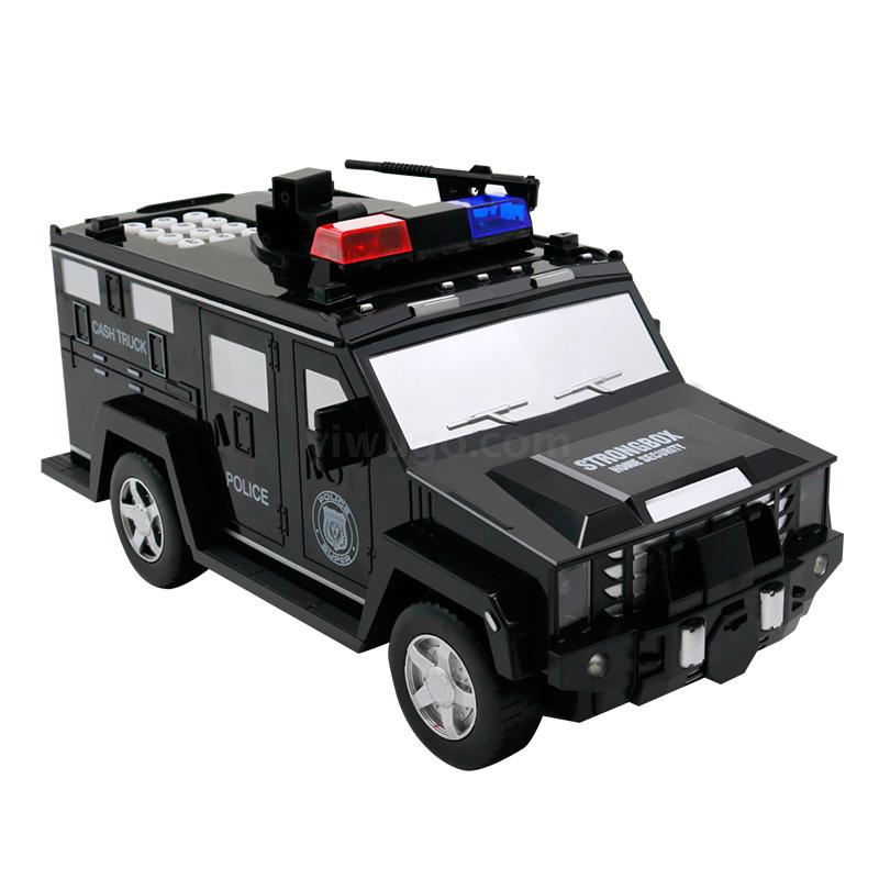 Humvee Bank Note Transport Car Piggy Bank Children&#039;s Toy Creative Automatic Money Roll Fingerprint Password Cartoon Large Capacity Piggy Bank