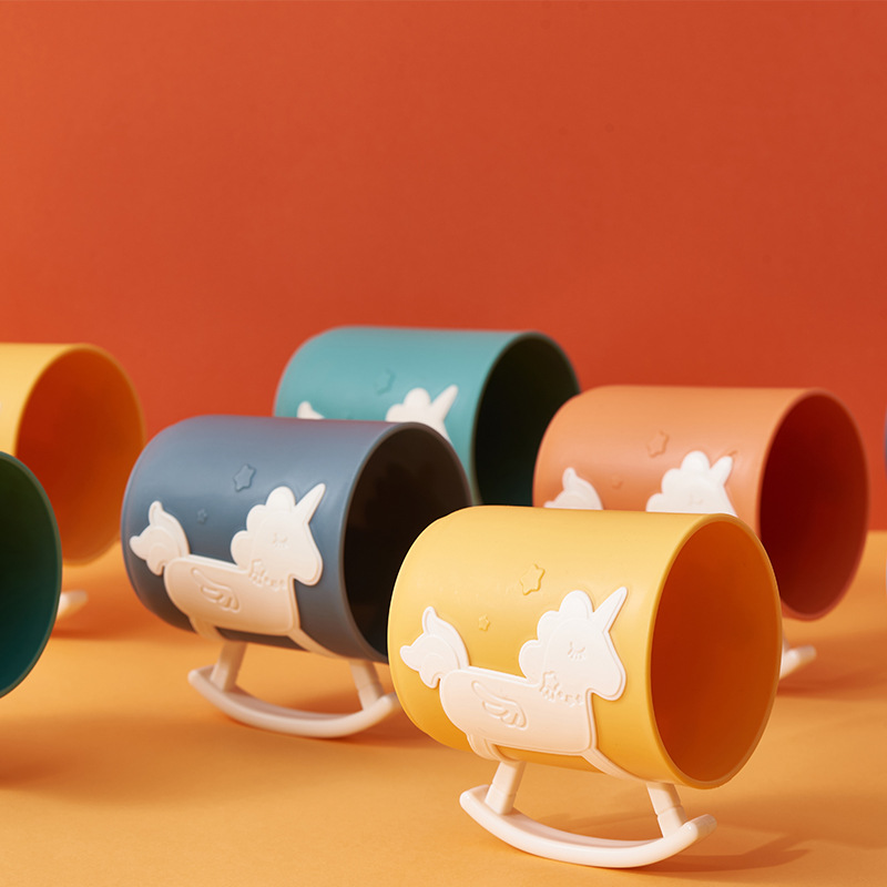 New Children&#039;s Funny Trojan Water Cup Creative Cartoon Children Teeth Brushing Cup Household Minimalist Toothbrush Cup Washing Cup