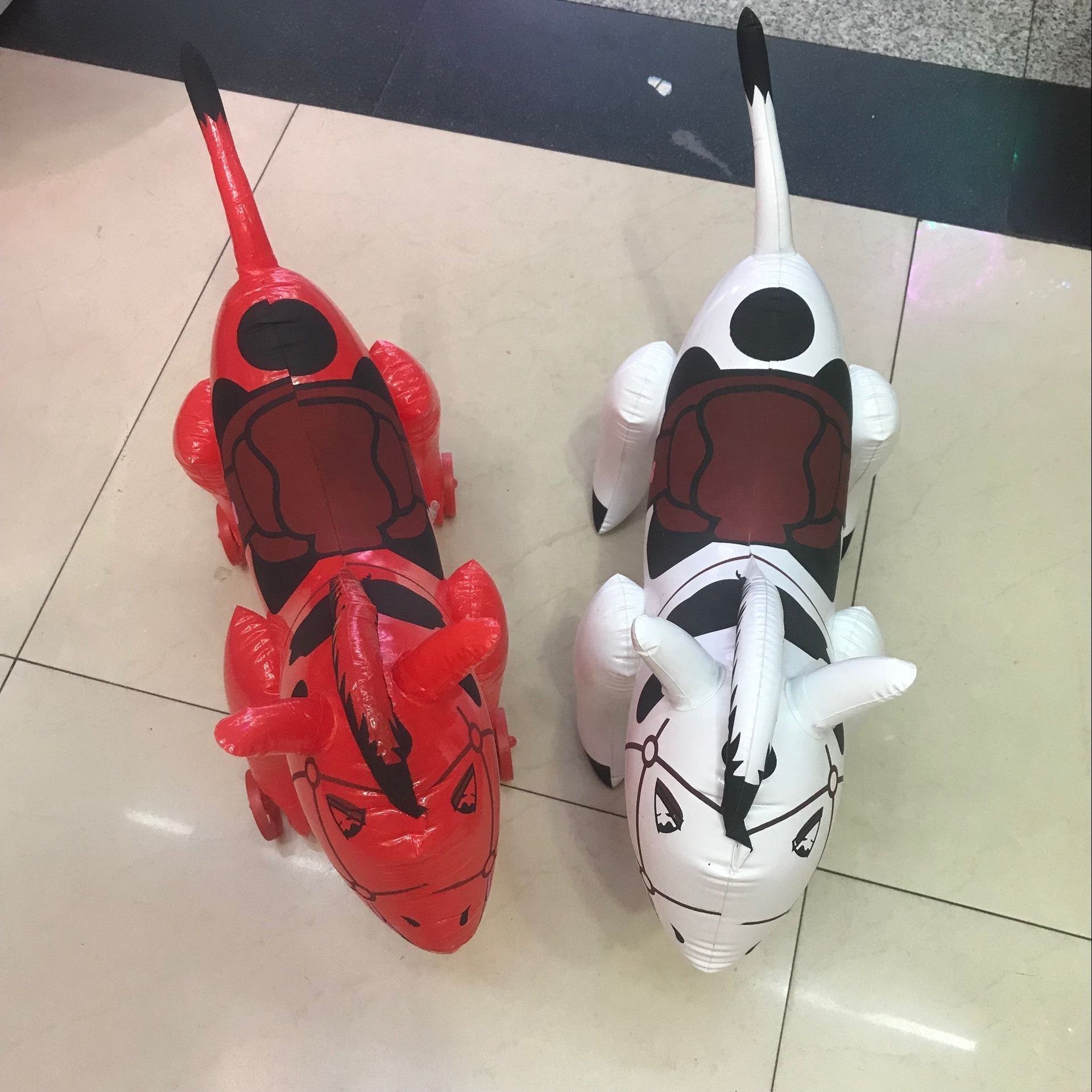 Children's Toy Pima Painted Music Inflatable Jumping Horse PVC Thickened Animal Trojan Wholesale Customization