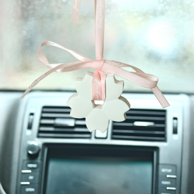 Car Fragrance Device Car Fragrance Pendant Cherry Blossom Trojan Hanging Decorations Fragrant Stone Aromatherapy