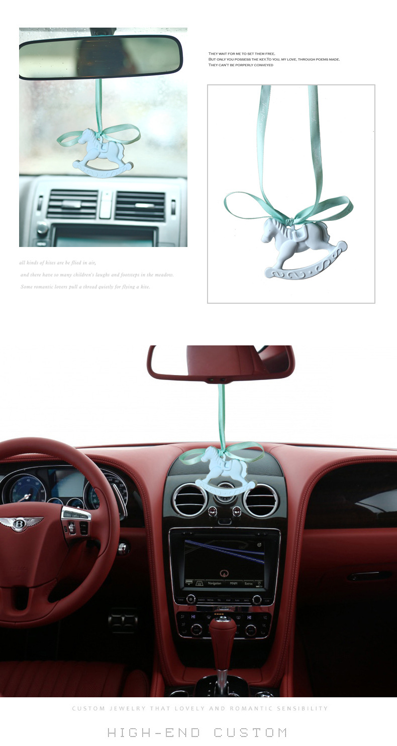 Car Fragrance Device Car Fragrance Pendant Cherry Blossom Trojan Hanging Decorations Fragrant Stone Aromatherapy