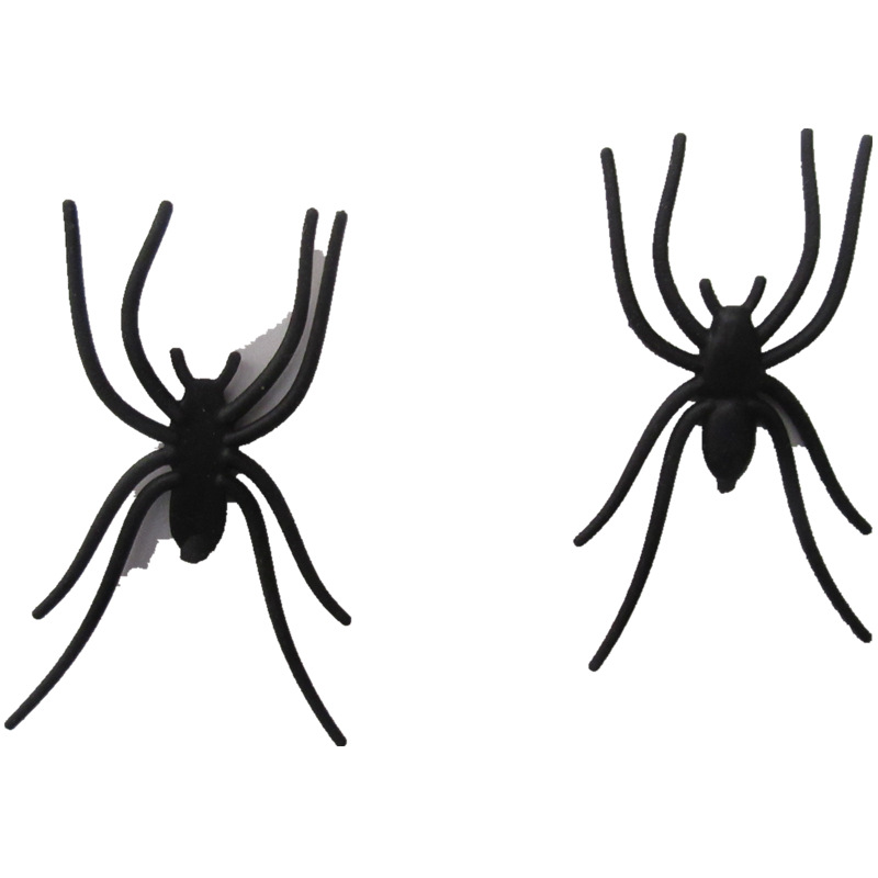 Fake Spider Halloween Spider Plastic Spider 12 Styles Can Be Mixed Amazon Cross-Border Toys