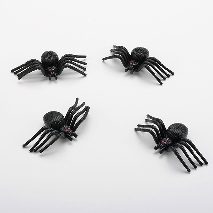 Simulation Spider April Fool&#039;s Day Halloween New Exotic Decorative Commodity Model Small Toy Black Plastic PVC Spider