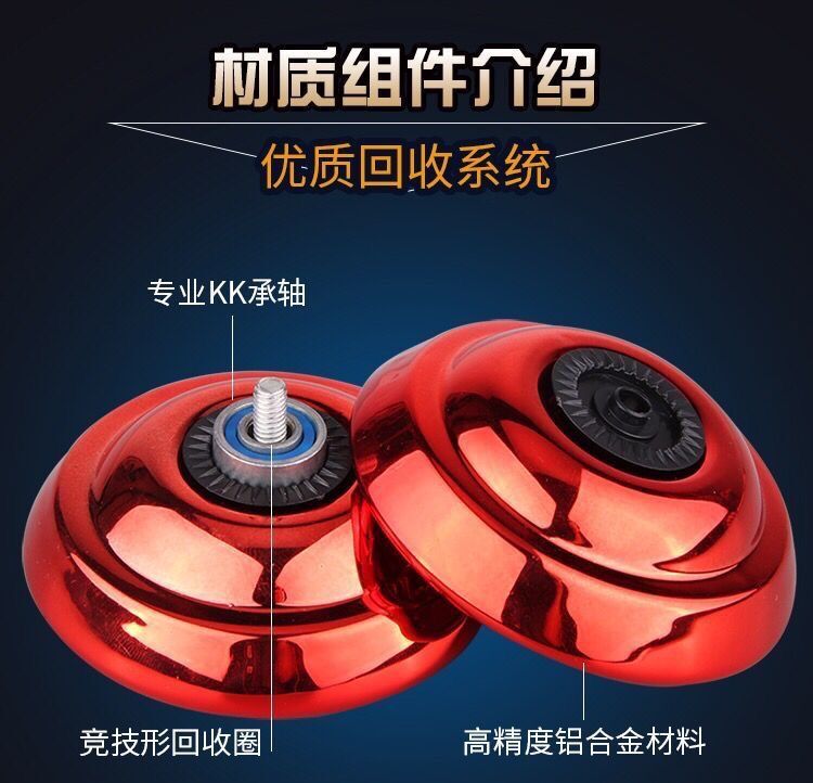 YOYO Ball Alloy Version Yo-Yo Ball Automatic Sleep Yo-Yo Ball Swing Gradient Metal Yo-Yo Yoyo Children's Toys YOYO Ball Alloy Version Yo-Yo Ball Automatic Sleep Yo-Yo Ball Swing Gradient Metal Yo-Yo Yoyo Children's Toys
