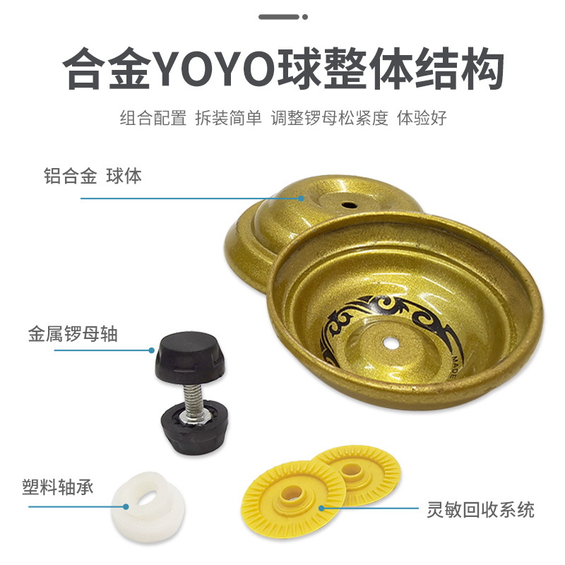 Alloy Yo-Yo Yoyo Boy Burst Spin Yo-Yo Ball Wire Control Toys Small Gifts for Children Stall Goods Wholesale Alloy Yo-Yo Yoyo Boy Burst Spin Yo-Yo Ball Wire Control Toys Small Gifts for Children Stall Goods Wholesale