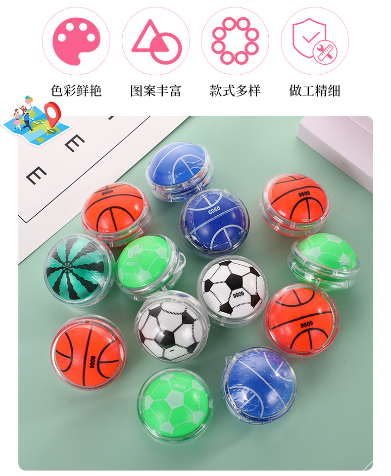 Factory Toy Yo-Yo Wholesale 4.8cm Plastic No. 45 Mixed Creative YOYO Ball Factory Toy Yo-Yo Wholesale 4.8cm Plastic No. 45 Mixed Creative YOYO Ball