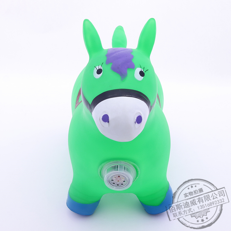 Inflatable horse toy the children &#039;s jumping horse enlarged and thickened jumping deer environmental baby riding toy