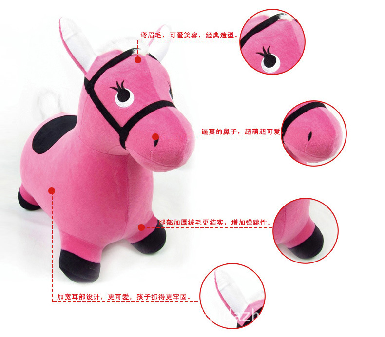 Wholesale inflatable horse music painting jump horse cartoon inflatable toys inflatable animals such as horses, cattle and deer Wholesale inflatable horse music painting jump horse cartoon inflatable toys inflatable animals such as horses, cattle and deer