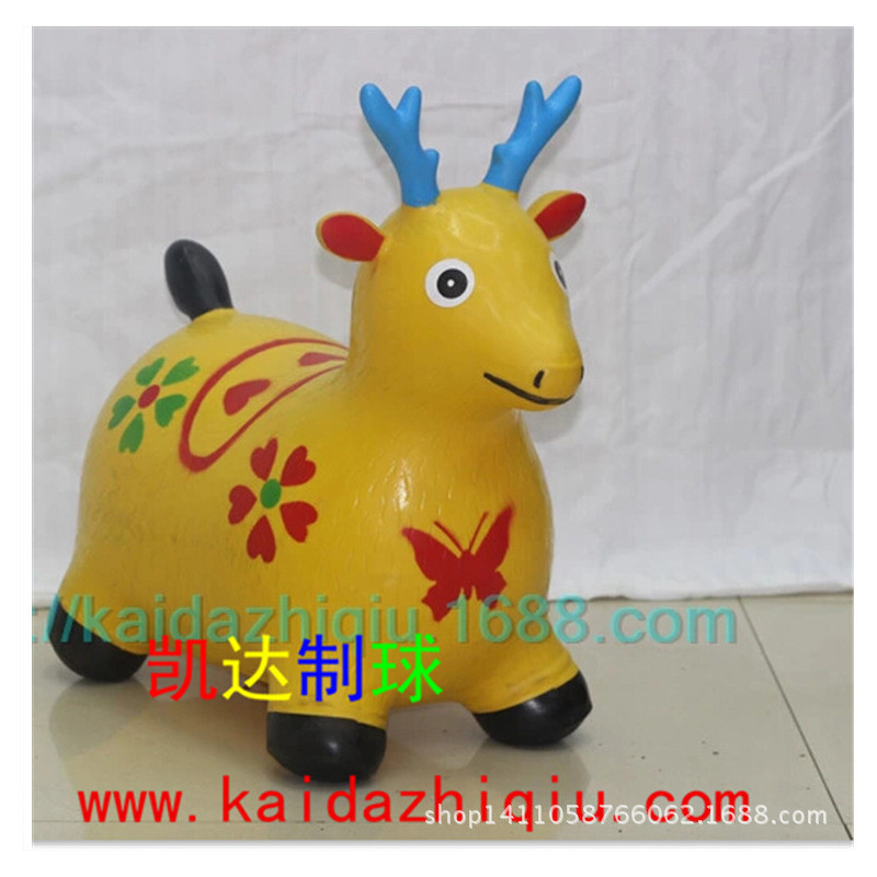 Wholesale inflatable horse music painting jump horse cartoon inflatable toys inflatable animals such as horses, cattle and deer
