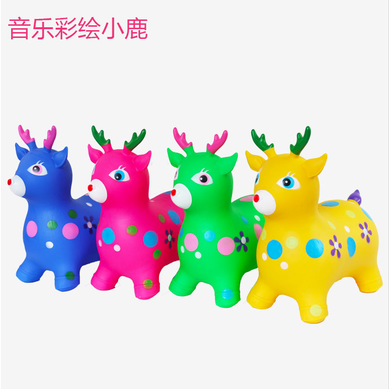 Explosion-Proof Jumping Horse Inflatable Lu Manniu Kindergarten Baby Cartoon Mount Factory Wholesale Inflatable Horse Explosion-Proof Jumping Horse Inflatable Lu Manniu Kindergarten Baby Cartoon Mount Factory Wholesale Inflatable Horse