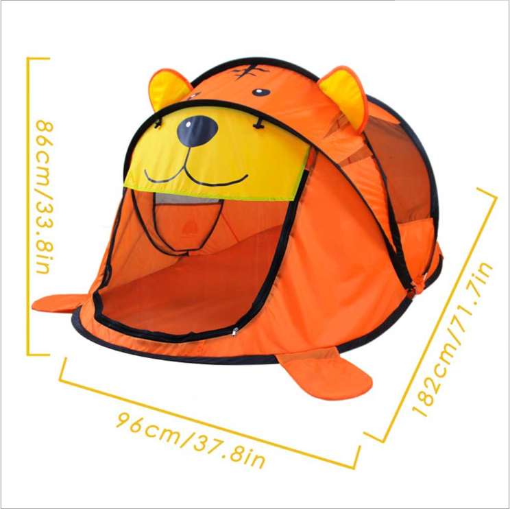 Children&#039;s Indoor Color Matching Little Tiger Game Tent Customized Cartoon Children Outdoor Pop-up Toy Play House