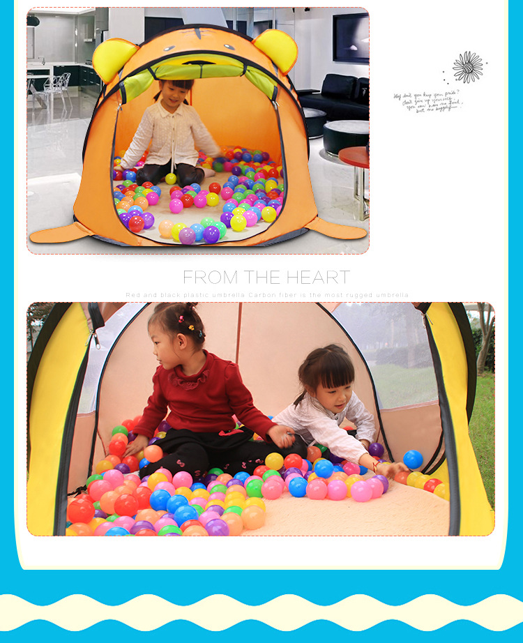 Children's Indoor Color Matching Little Tiger Game Tent Customized Cartoon Children Outdoor Pop-up Toy Play House Children's Indoor Color Matching Little Tiger Game Tent Customized Cartoon Children Outdoor Pop-up Toy Play House