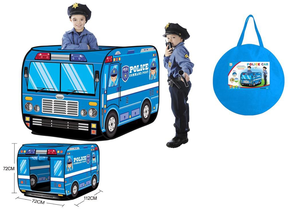 Children Play House Tent Ice Cream Dessert Cart Firefighter Car Police Car School Bus Bus Bus Toy