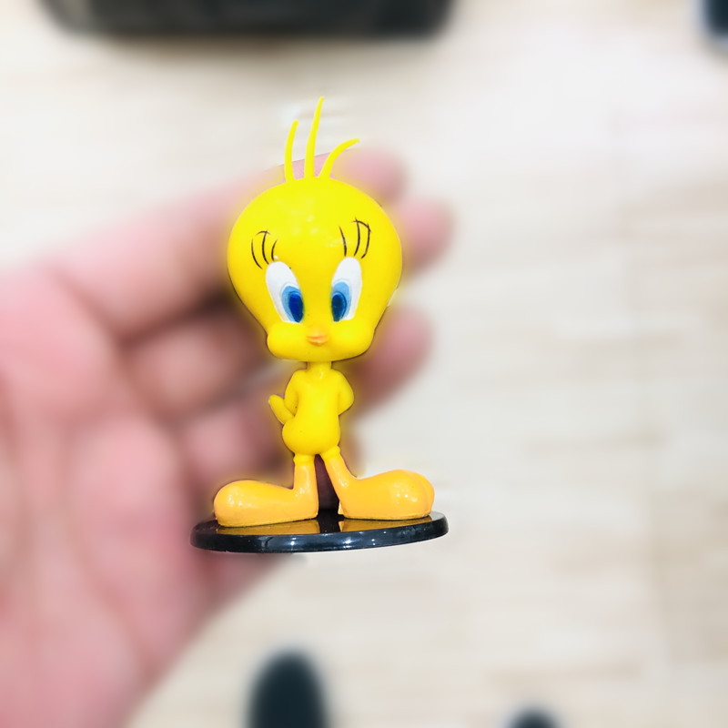 Genuine Tail Goods Bugs Bunny Duffy Duck Tweety Bird Big Mouth Monster Love Hair Doll Big Mouth Monster Hand-Made Model Toy Decoration