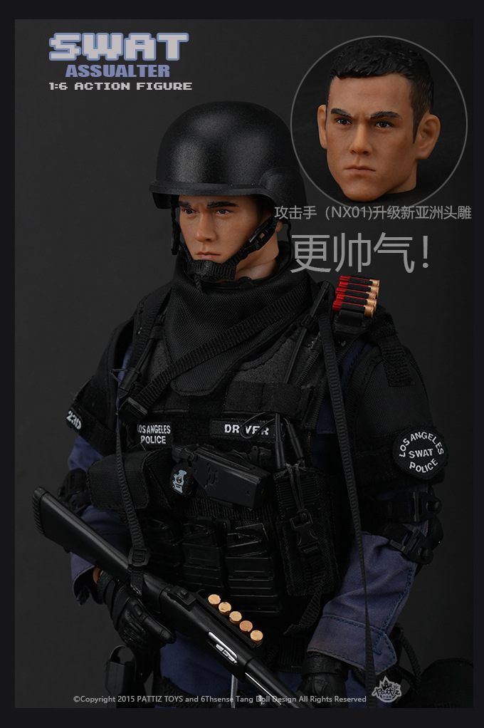 Pattiz Simulation Craft Military Joint Doll 1/6 Scale TE Police SWAT Soldier Model Toy