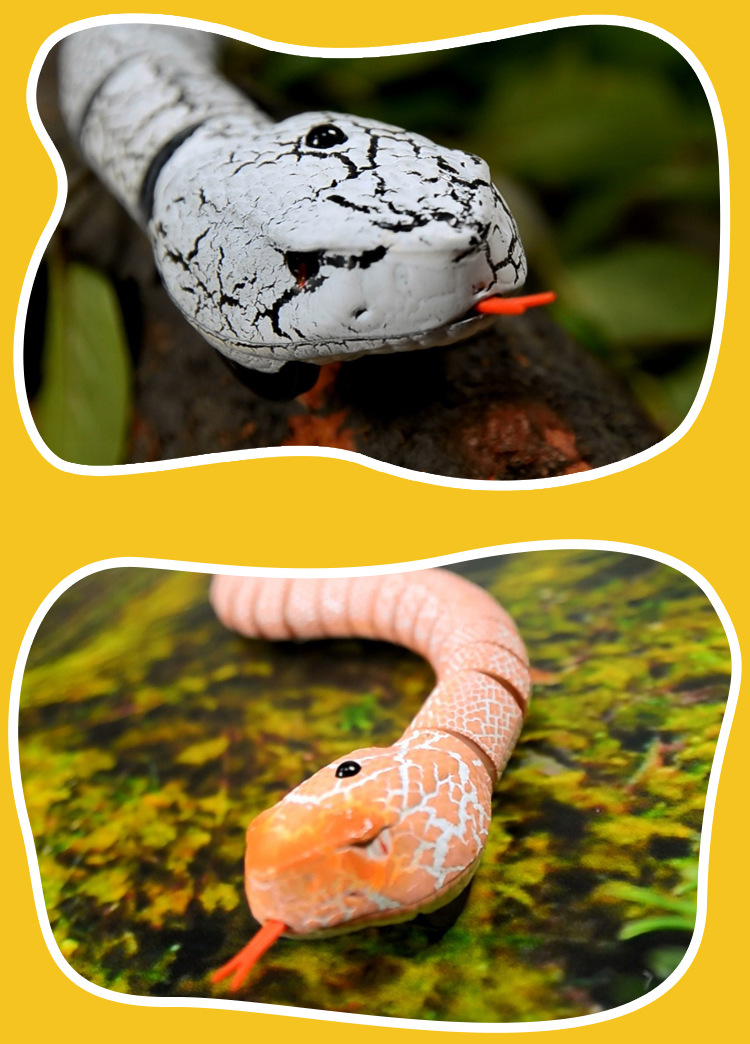 New Exotic Cross-Border Toy Electric Rectifier Remote Control Rattlesnake Simulation Animal Model Toy Snake 9909