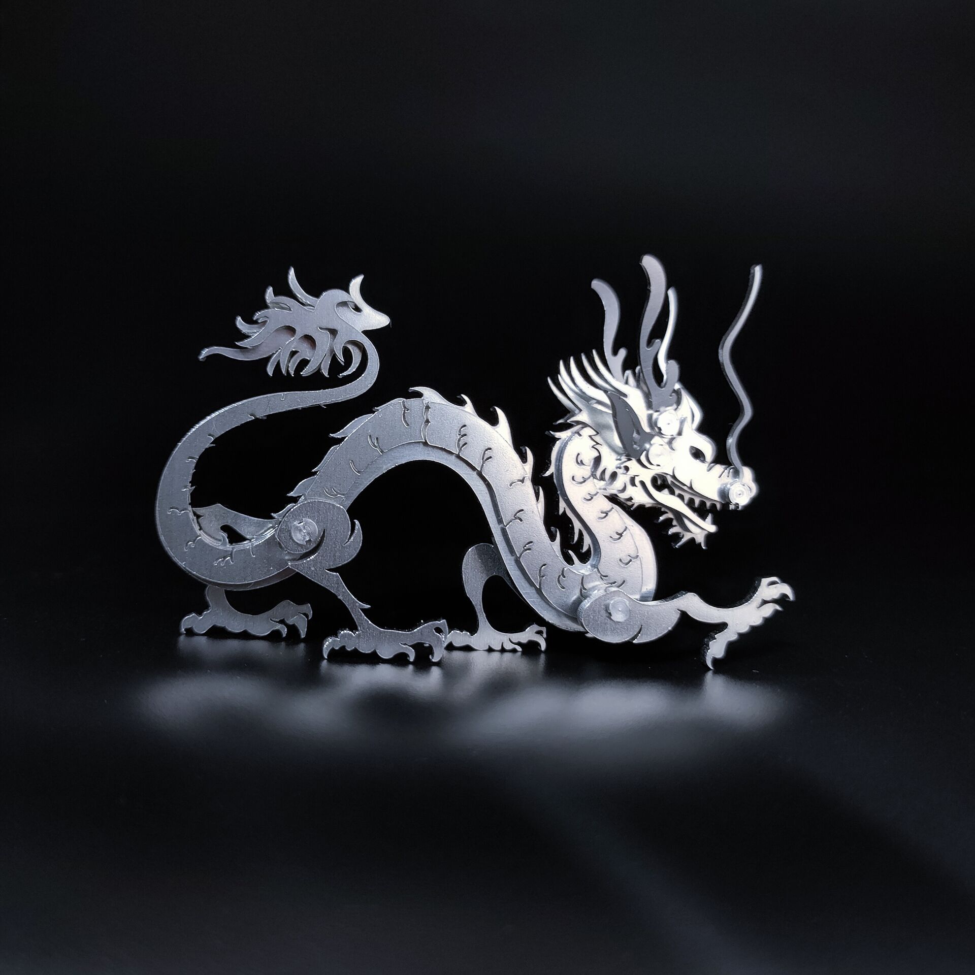 Steel Magic Guest 3D Metal Puzzle Scorpion King Chinese Dragon Zhuque Fire Dragon Dream Unicorn DIY Model Toy