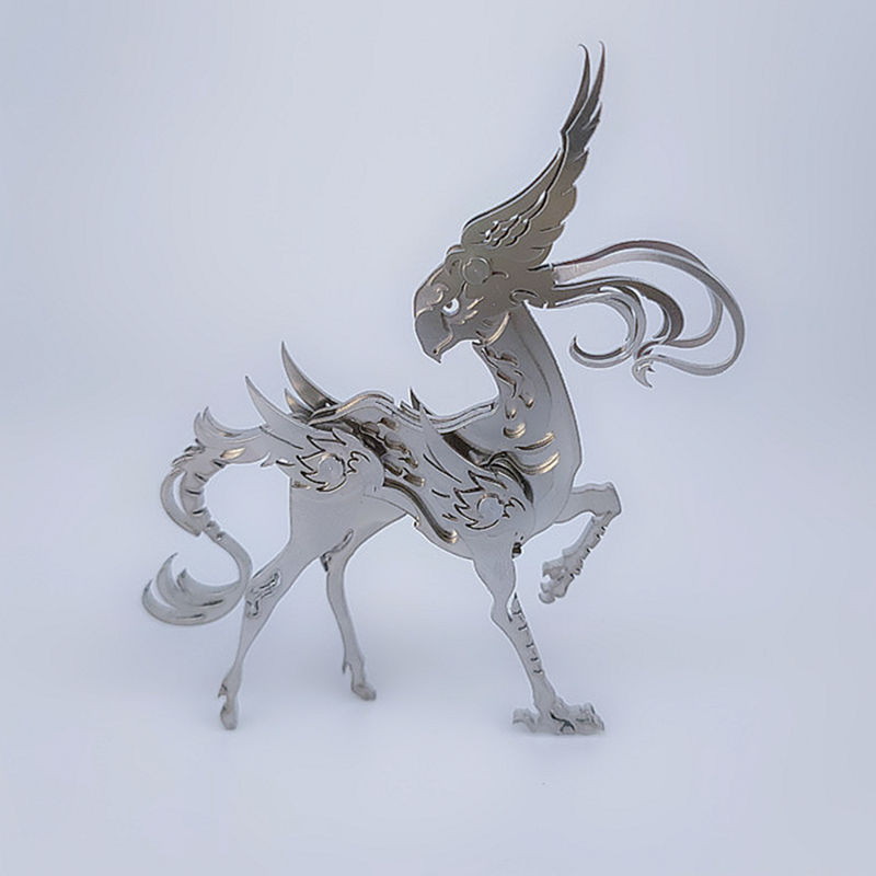 Steel Magic Guest 3D Metal Puzzle Scorpion King Chinese Dragon Zhuque Fire Dragon Dream Unicorn DIY Model Toy