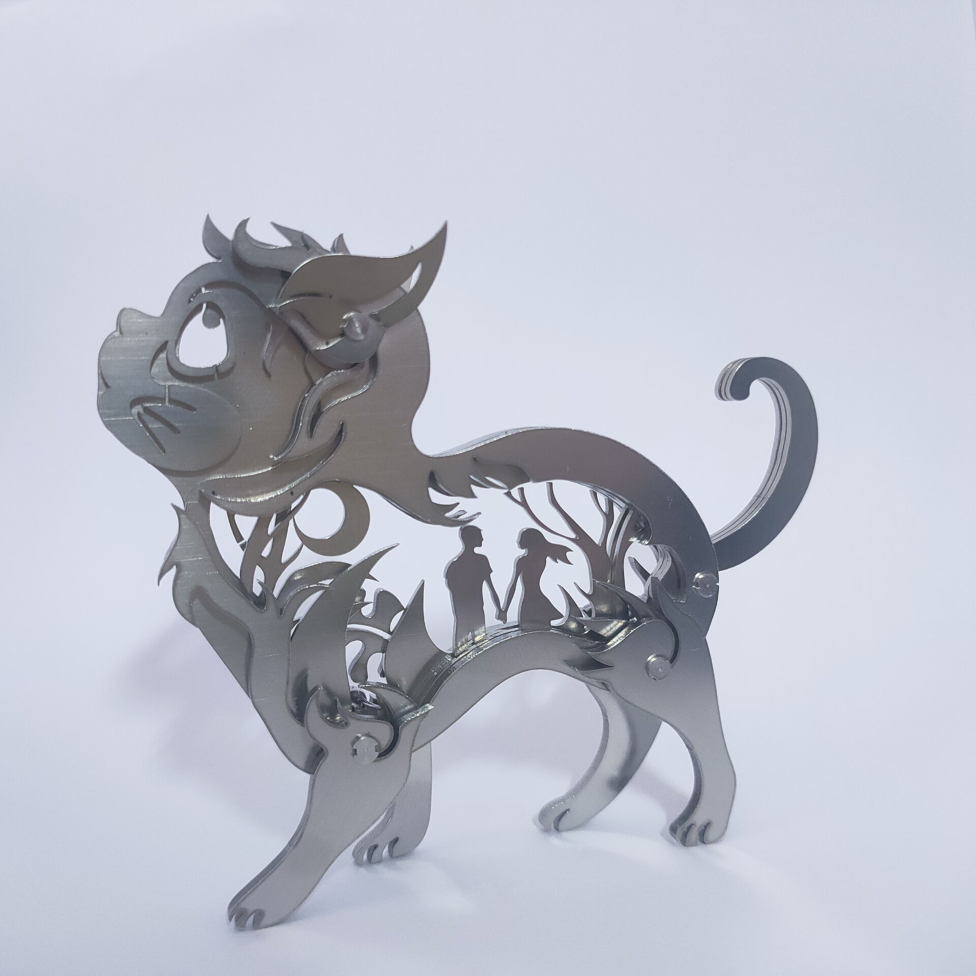 Steel Magic Guest 3D Metal Puzzle Scorpion King Chinese Dragon Zhuque Fire Dragon Dream Unicorn DIY Model Toy