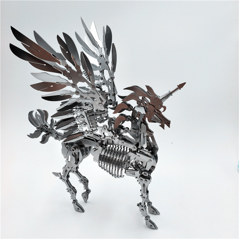 Steel Magic Guest 3D Metal Puzzle Scorpion King Chinese Dragon Zhuque Fire Dragon Dream Unicorn DIY Model Toy