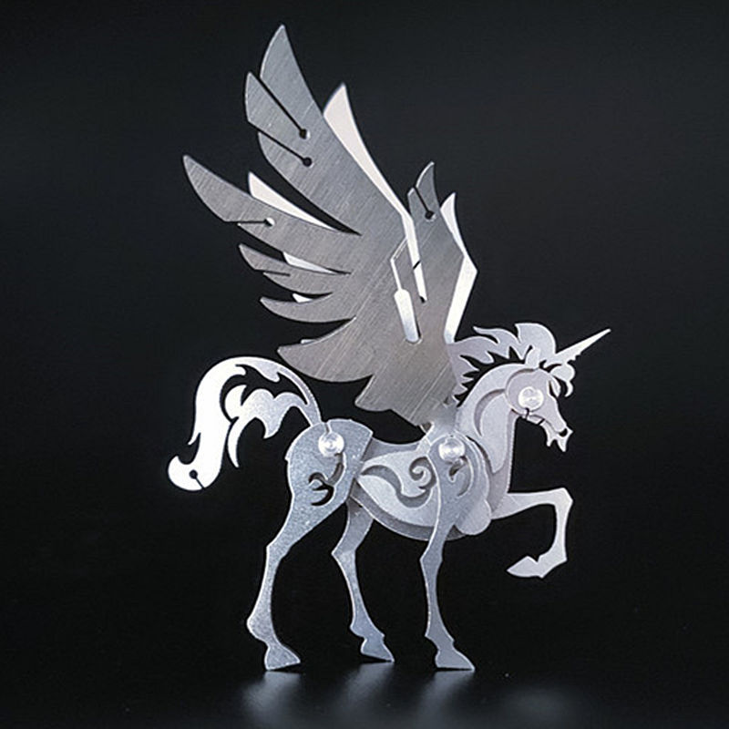 Steel Magic Guest 3D Metal Puzzle Scorpion King Chinese Dragon Zhuque Fire Dragon Dream Unicorn DIY Model Toy