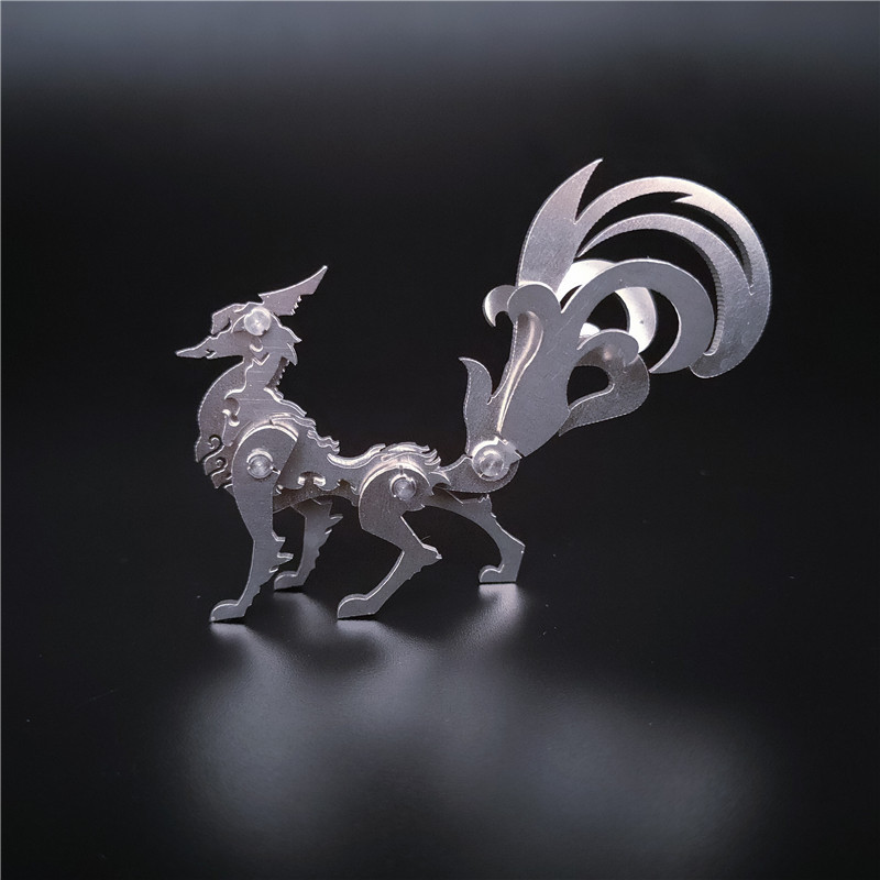 Steel Magic Guest 3D Metal Puzzle Scorpion King Chinese Dragon Zhuque Fire Dragon Dream Unicorn DIY Model Toy