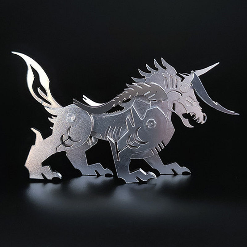 Steel Magic Guest 3D Metal Puzzle Scorpion King Chinese Dragon Zhuque Fire Dragon Dream Unicorn DIY Model Toy