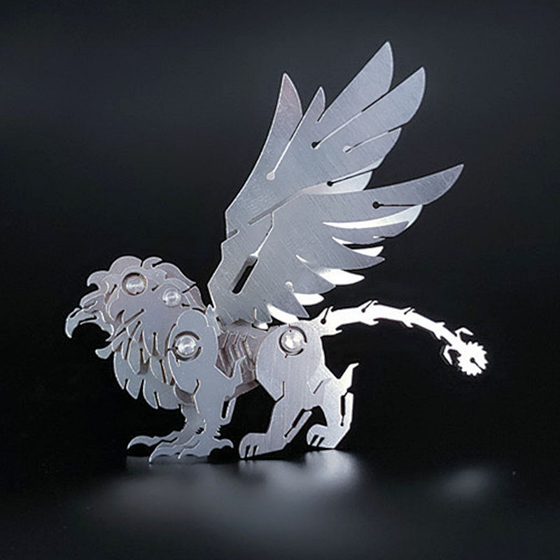 Steel Magic Guest 3D Metal Puzzle Scorpion King Chinese Dragon Zhuque Fire Dragon Dream Unicorn DIY Model Toy