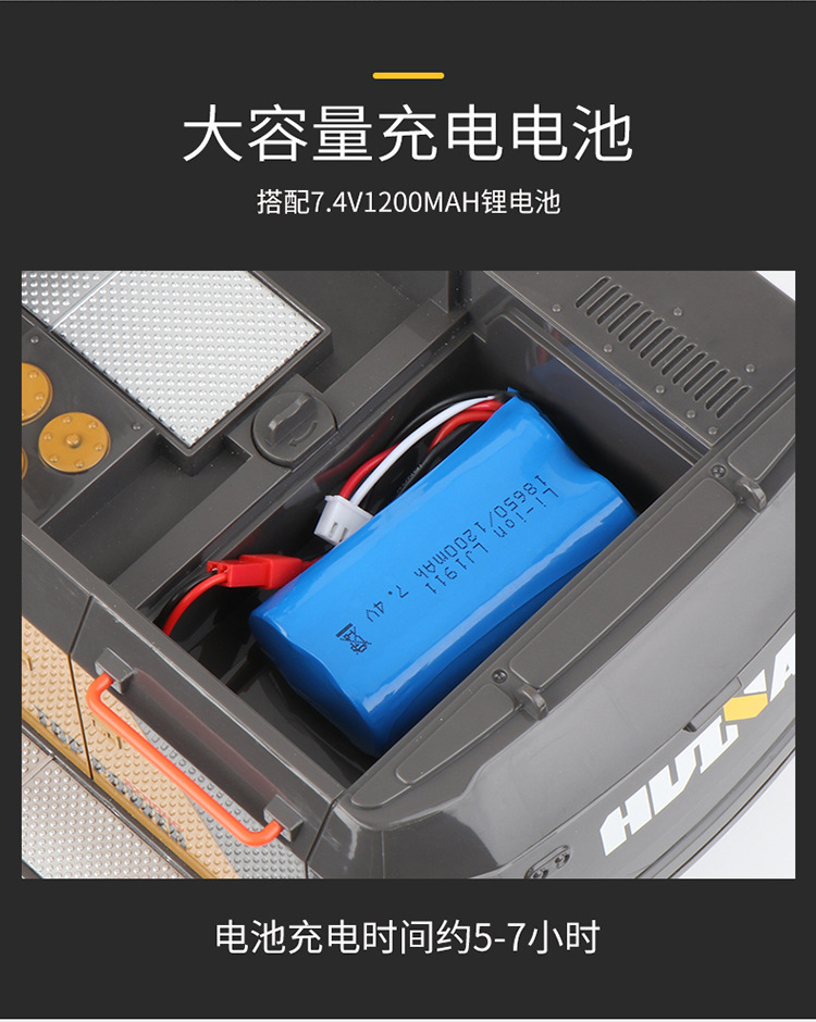 Huina Professional 22-Way 592 Remote Control Alloy Excavator 1-14 Engineering Vehicle Model toy