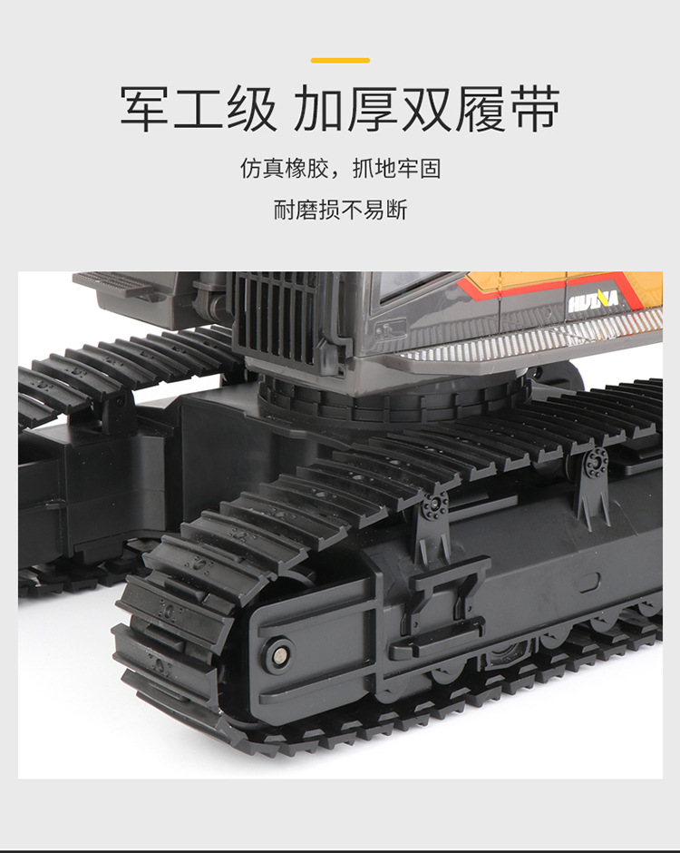 Huina Professional 22-Way 592 Remote Control Alloy Excavator 1-14 Engineering Vehicle Model toy