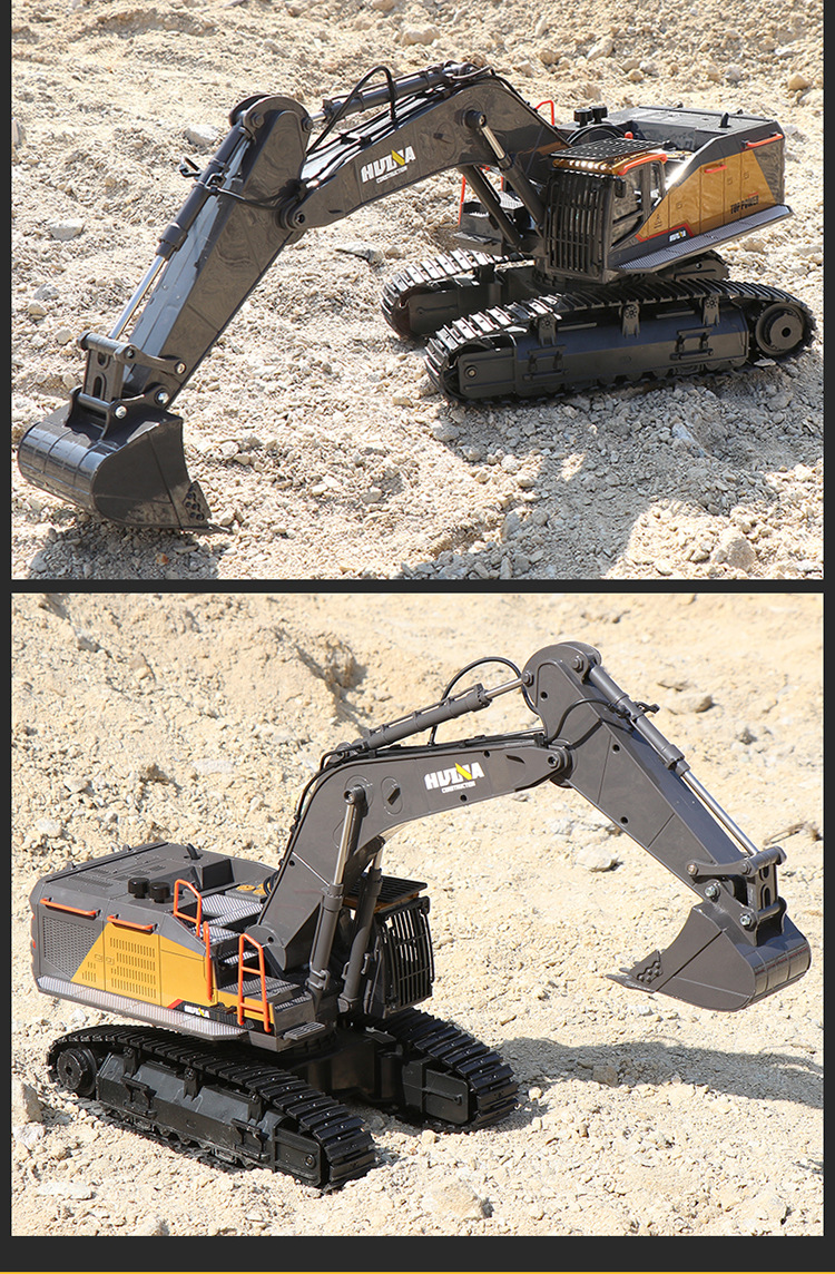 Huina Professional 22-Way 592 Remote Control Alloy Excavator 1-14 Engineering Vehicle Model toy
