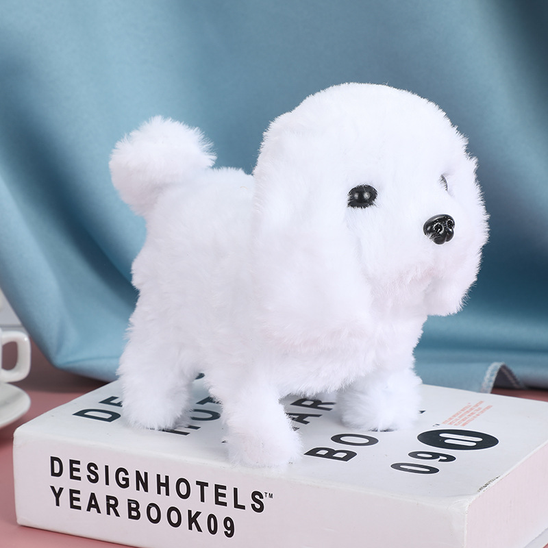 Electric Plush Toy Simulation Can Walk and Twist Butt Music Dog Electric Toy Stall Supply Plush Toy Wholesale