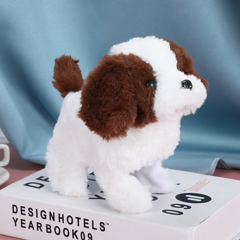 Electric Plush Toy Simulation Can Walk and Twist Butt Music Dog Electric Toy Stall Supply Plush Toy Wholesale