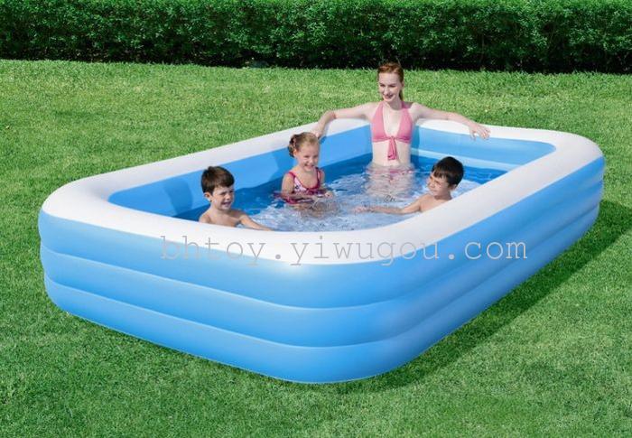 Large family Sanhuan square pool sea pool children swimming supplies inflatable toys Large family Sanhuan square pool sea pool children swimming supplies inflatable toys